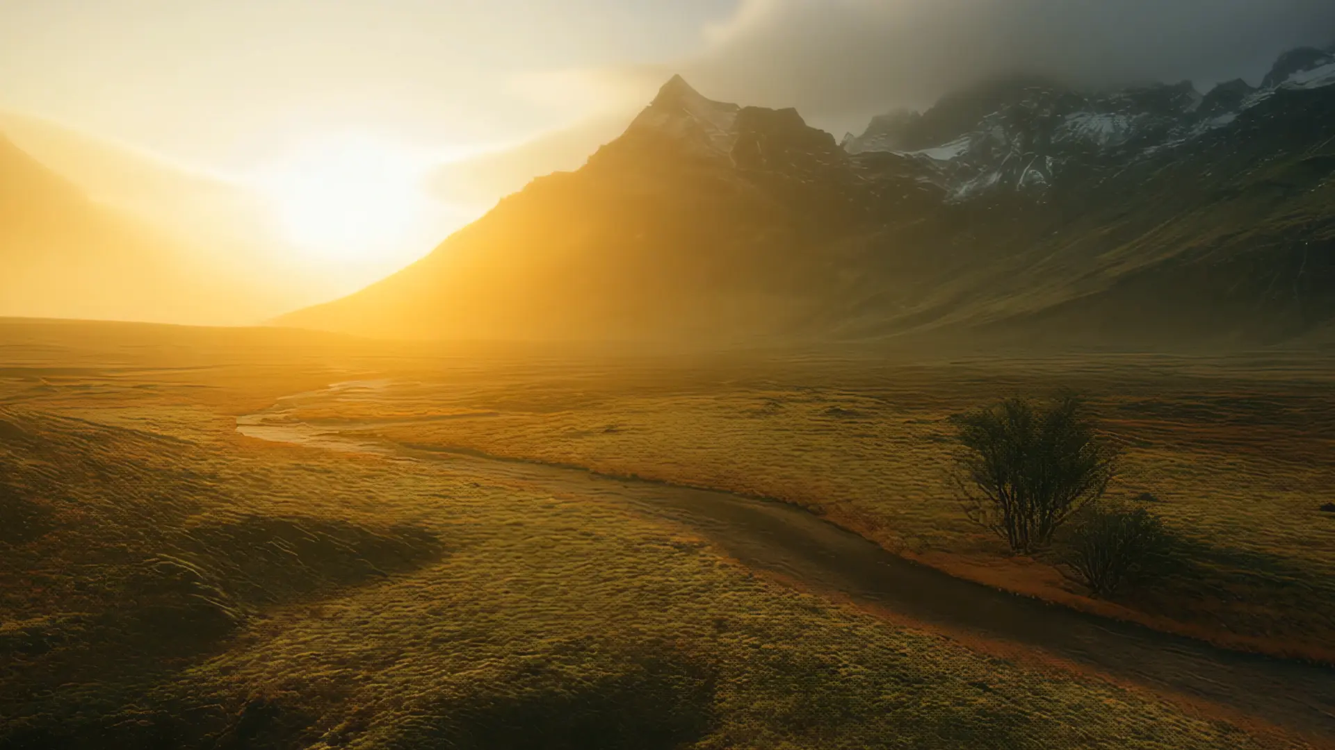 A landscape from A Road Map To Happiness journey